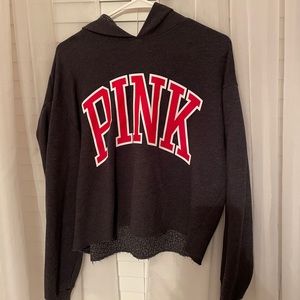PINK Cropped Hoodie